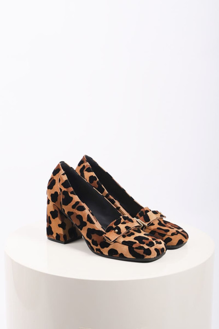 Animalier Moccasin with Heel