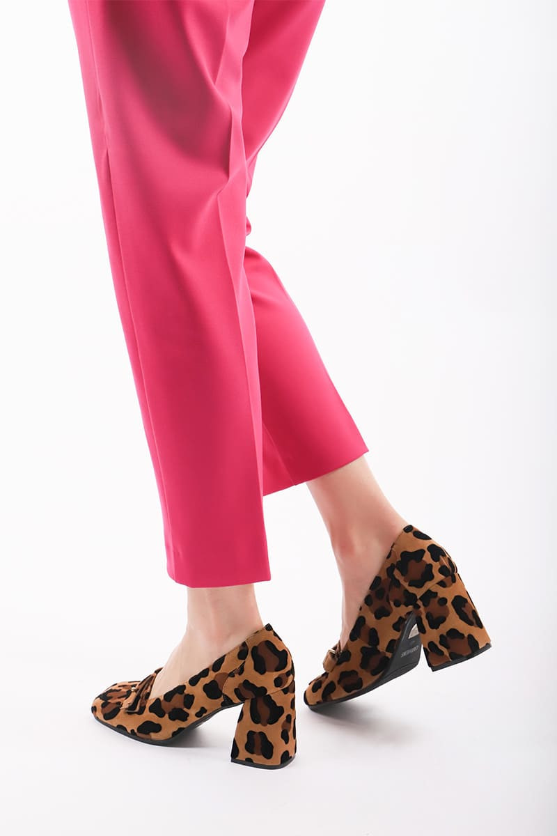 Animalier Moccasin with Heel