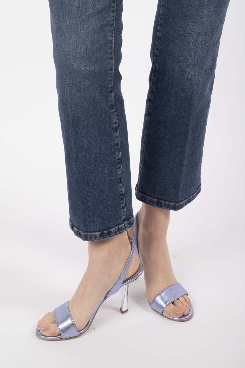 Blue Jeans Laminated Sandal