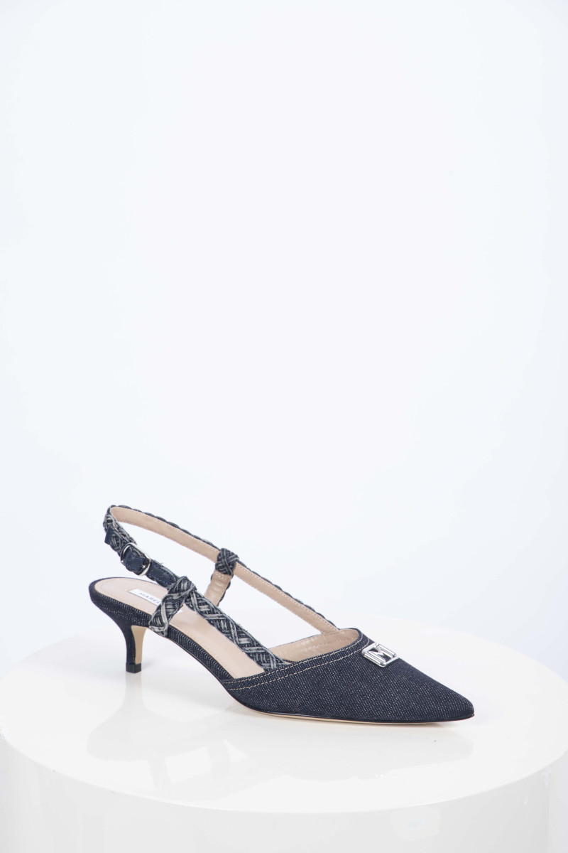 Slingback in denim Marella