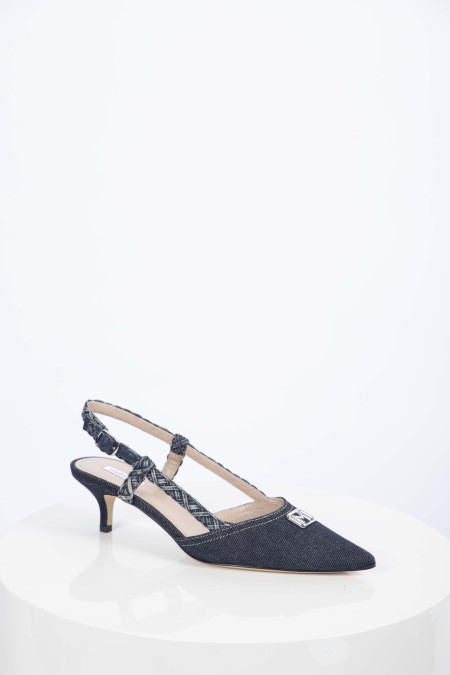 Denim slingbacks by Marella