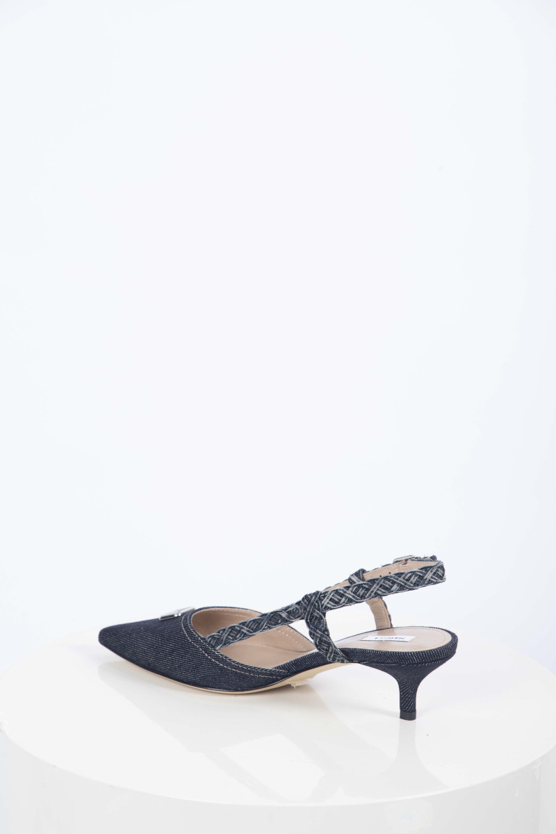 Slingback in denim Marella