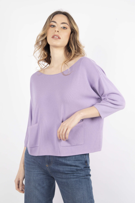 Sweater with front pockets by Anavì