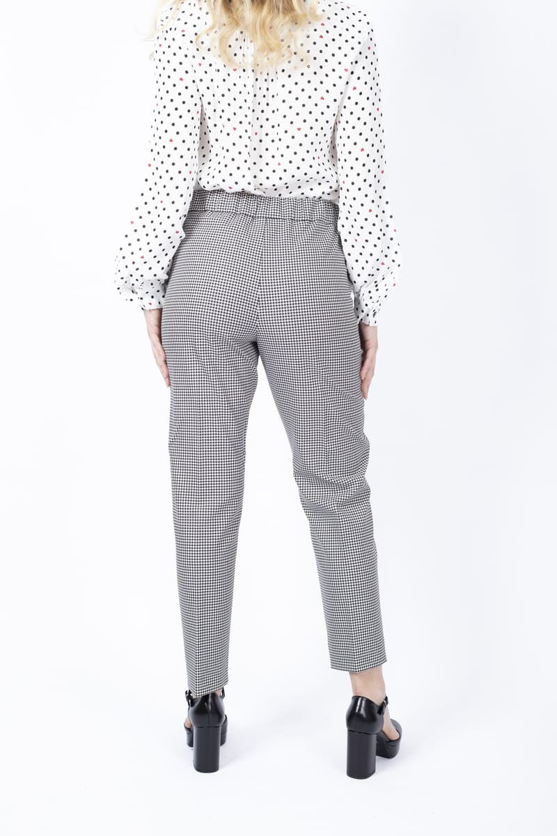 Pantalone Ebrien semiaderente pied de poule