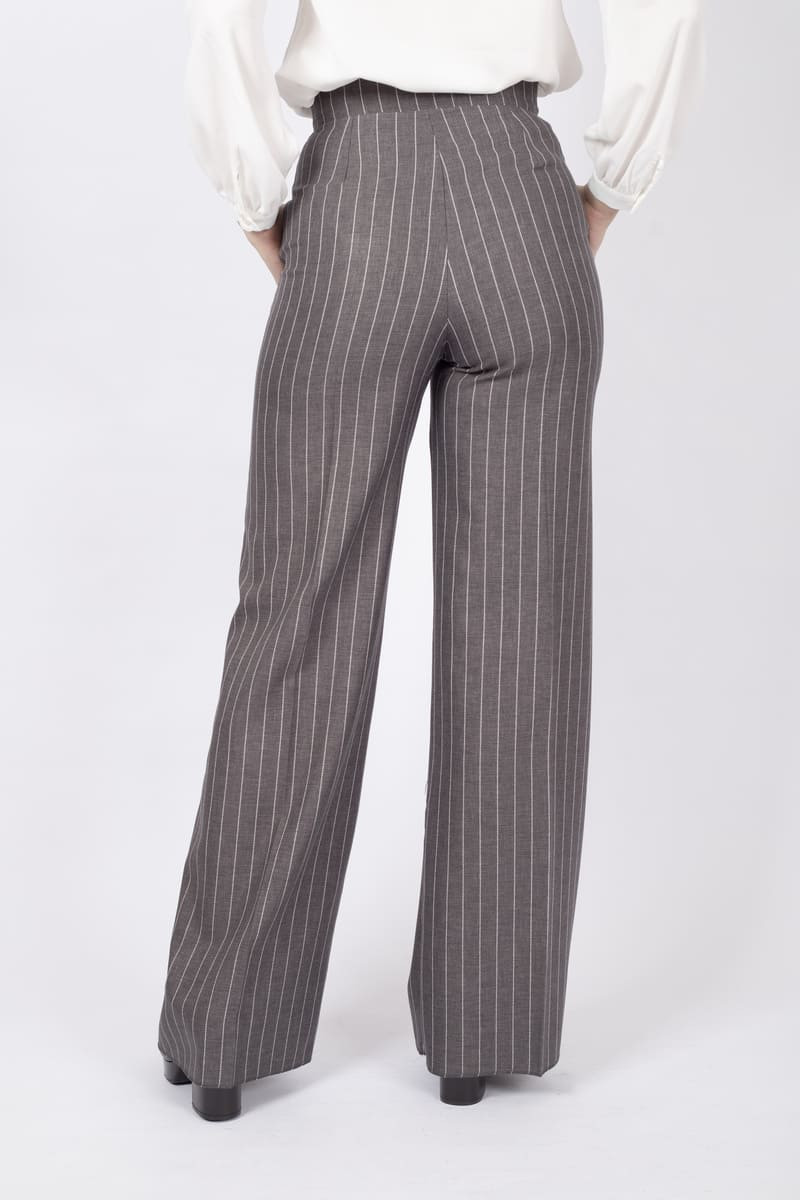 Pantalone Prologo in gabardine grigio