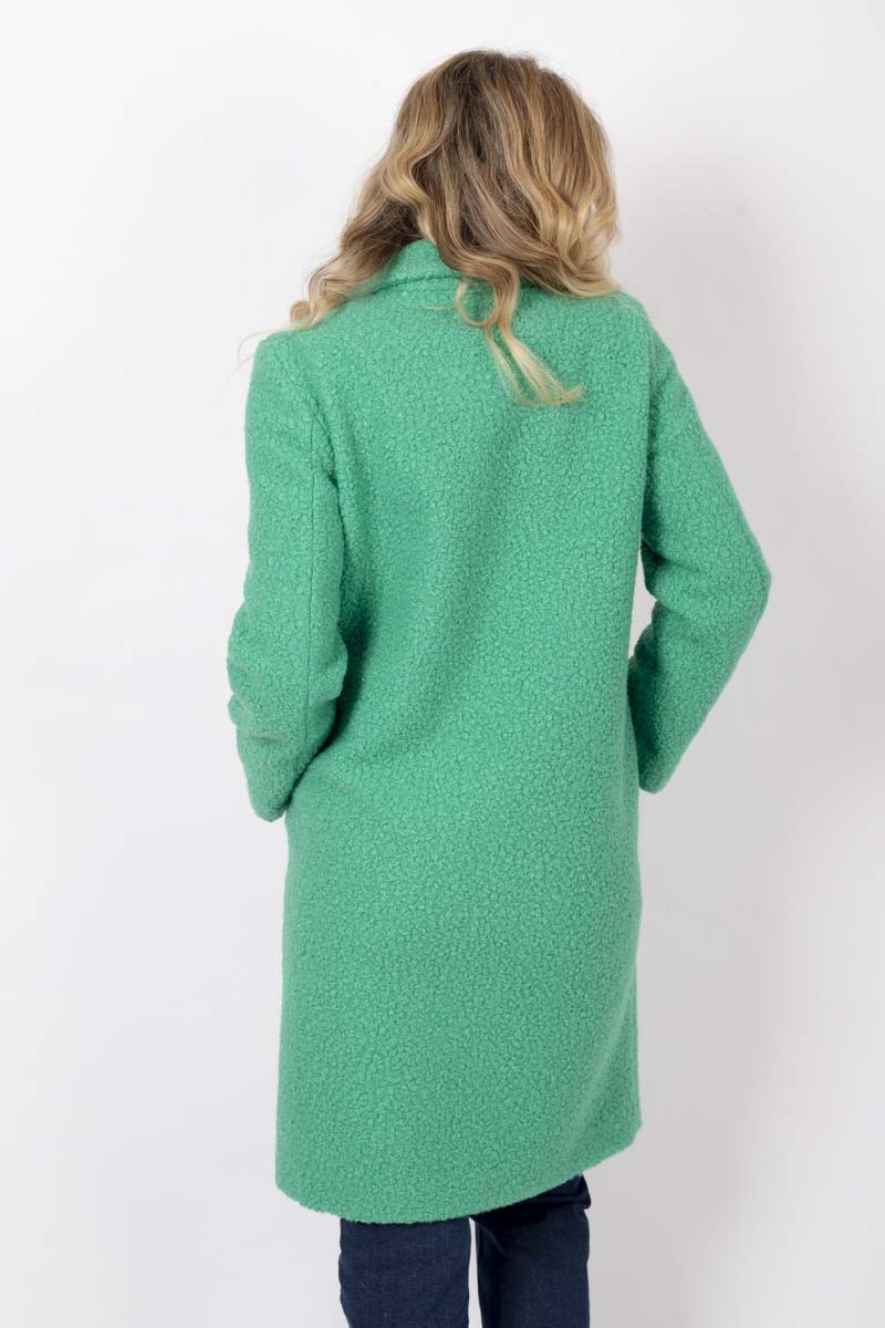 Cappotto Ghinea in bouclè verde diemme company shop