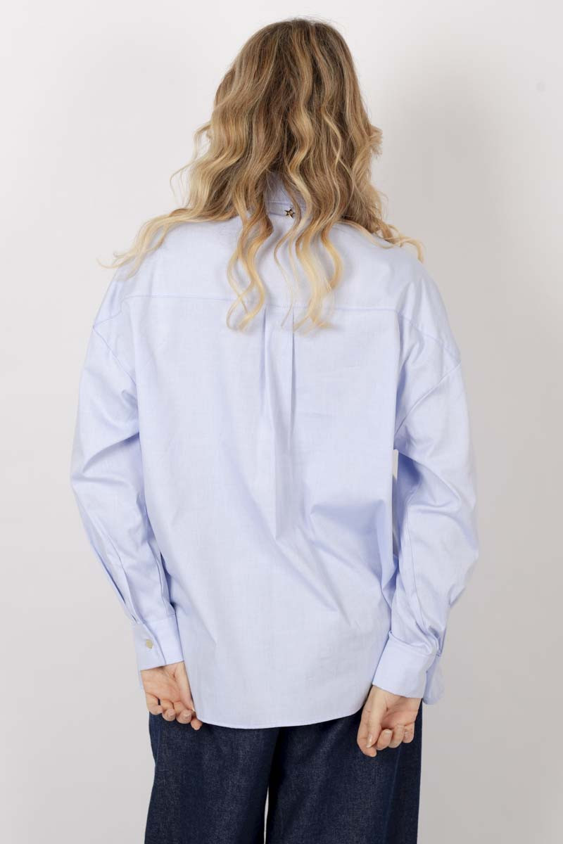 camicia oversize celeste souvernir diemme company shop