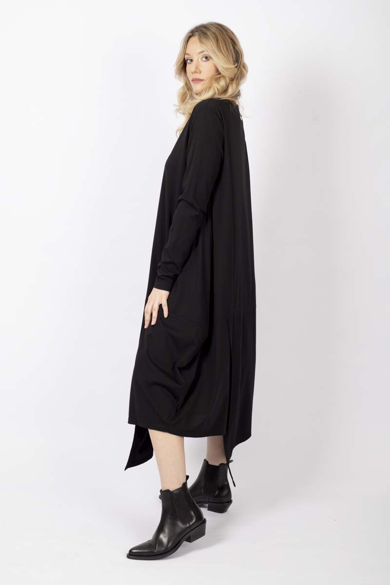 Black oversized dress