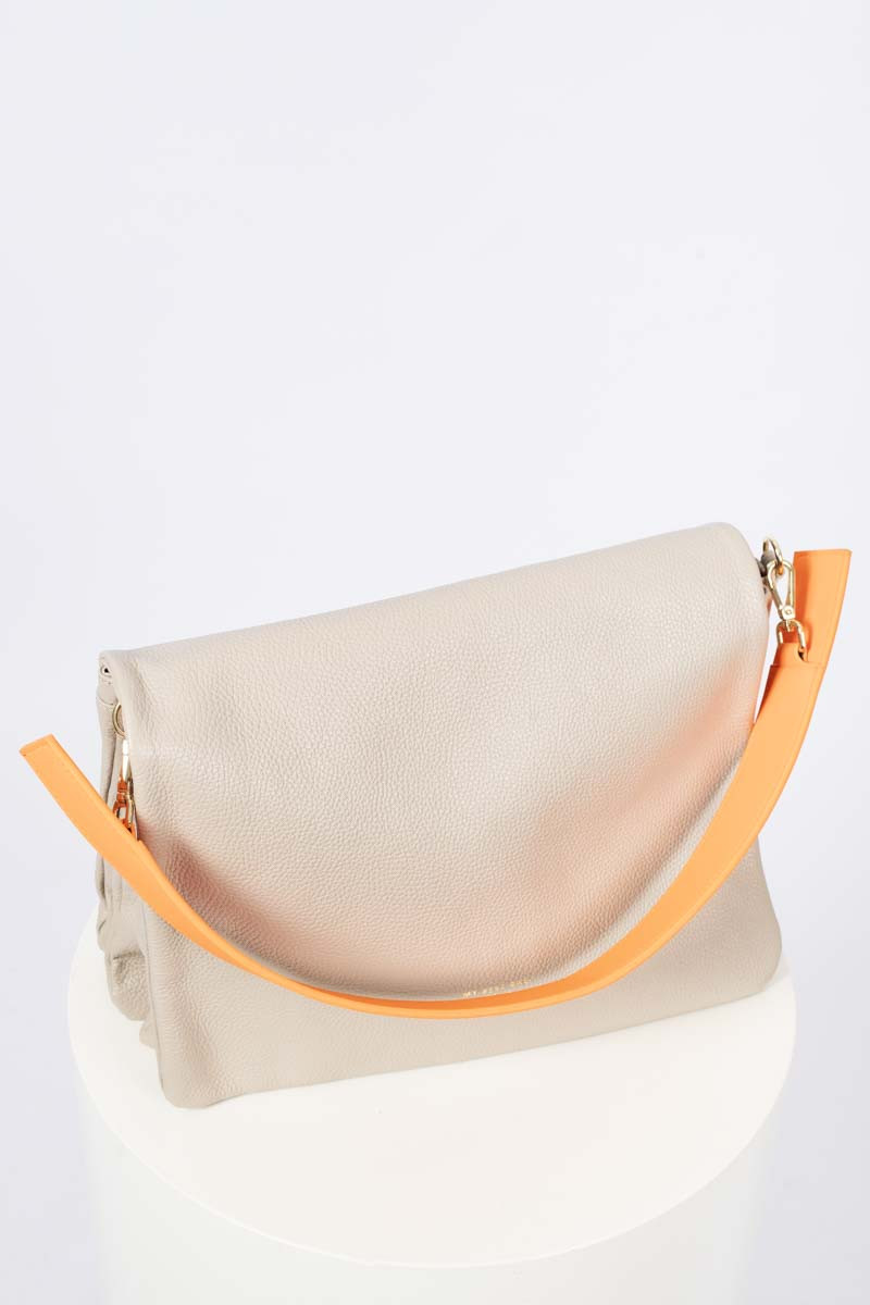 Wallet Bag with Orange Handle