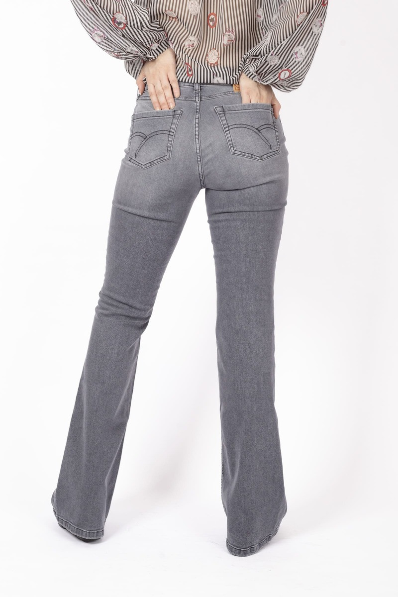 Grey bootcut jeans