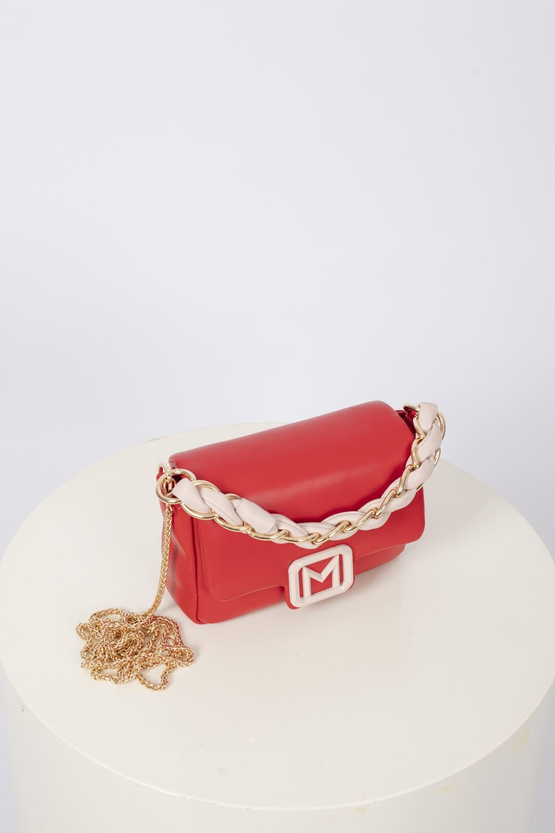 Borsa Lontra con logo rossa Marella diemme company shop