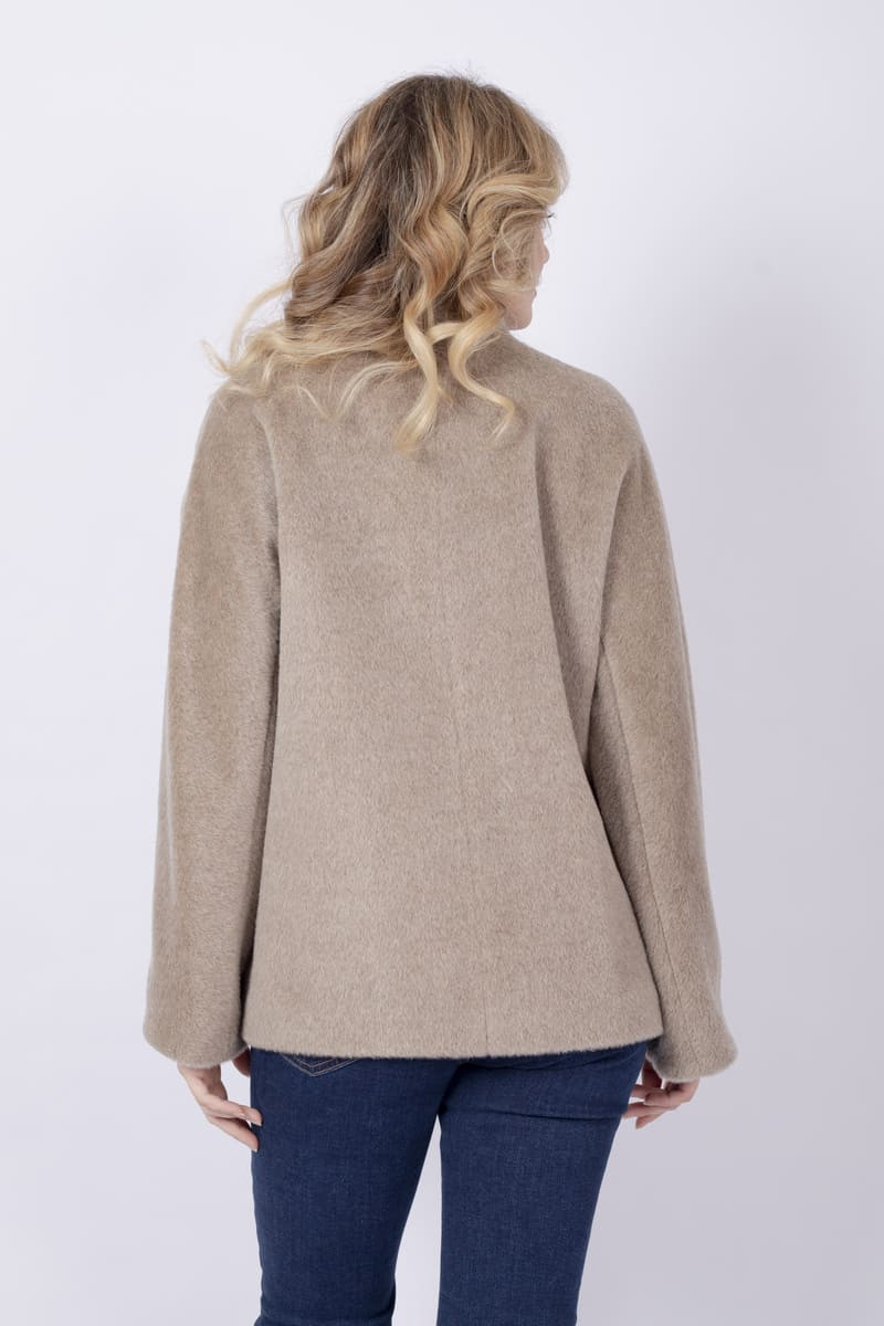 Jajce double-breasted taupe jacket