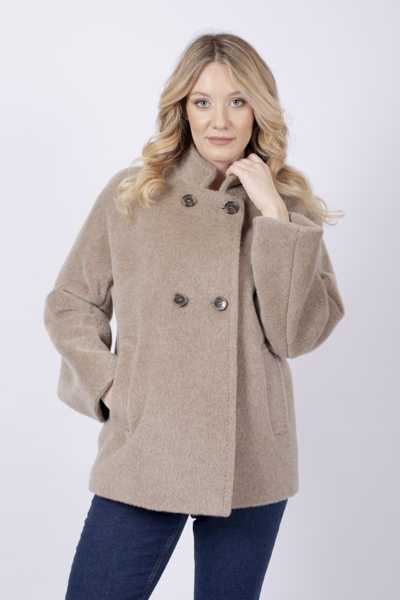 Jajce double-breasted taupe jacket