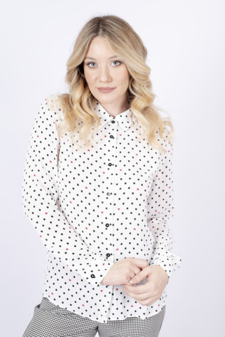 Nolana white patterned shirt