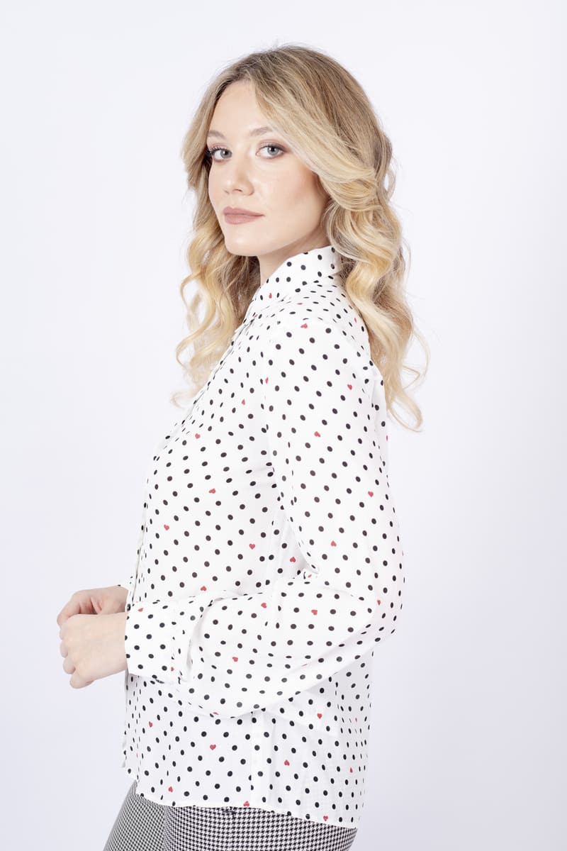 Nolana white patterned shirt