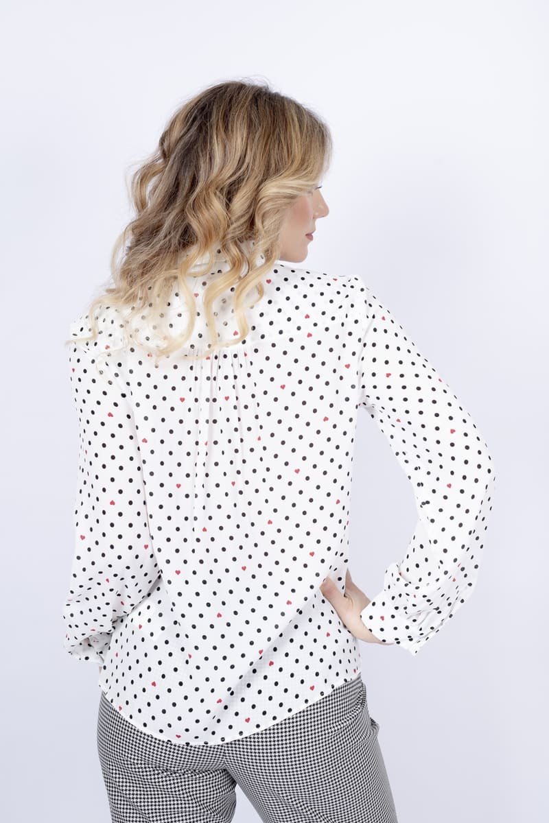 Nolana white patterned shirt