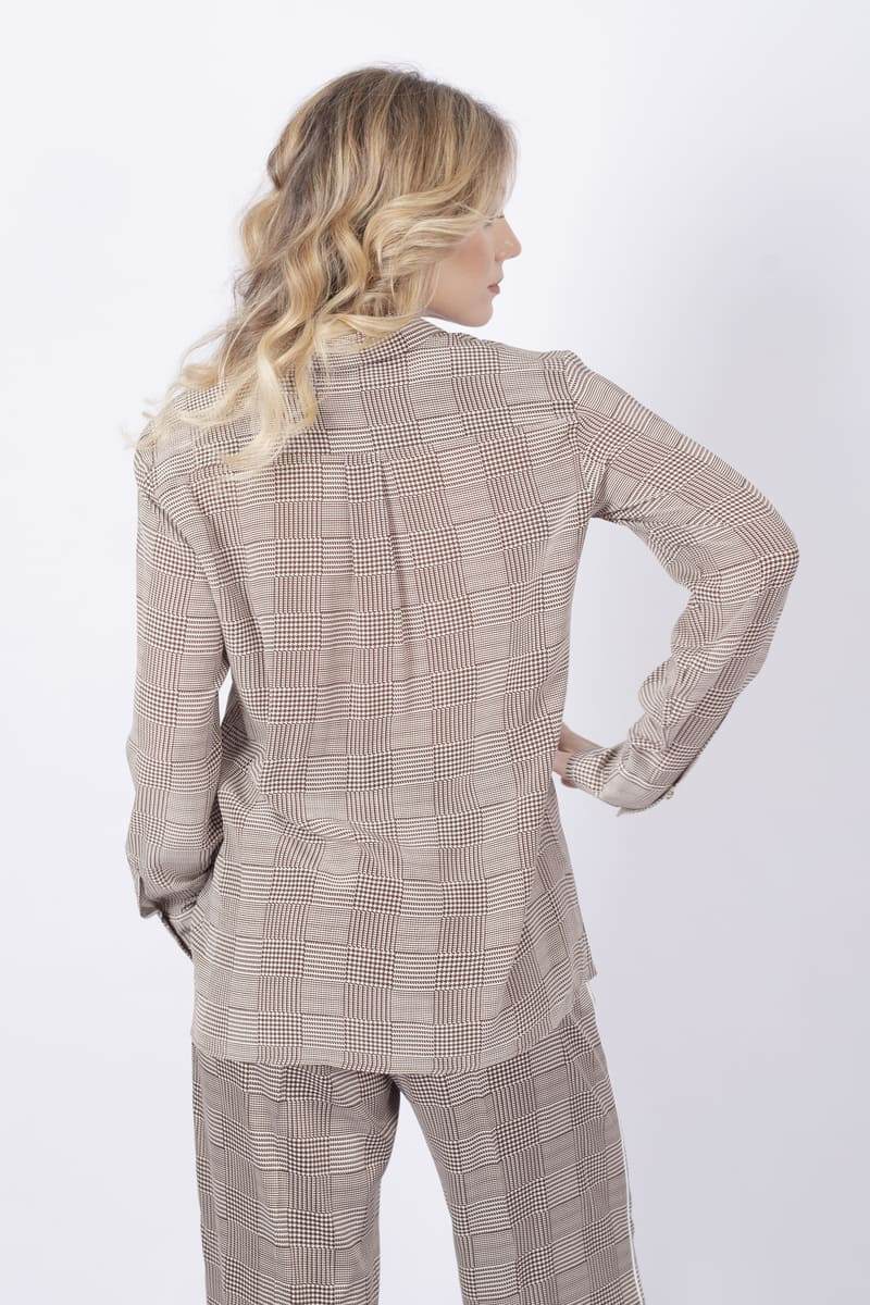 Camicia Lava in seta biscotto galles Marella diemme company shop