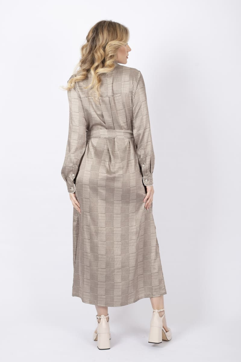 Lugano shirt dress in twill with print