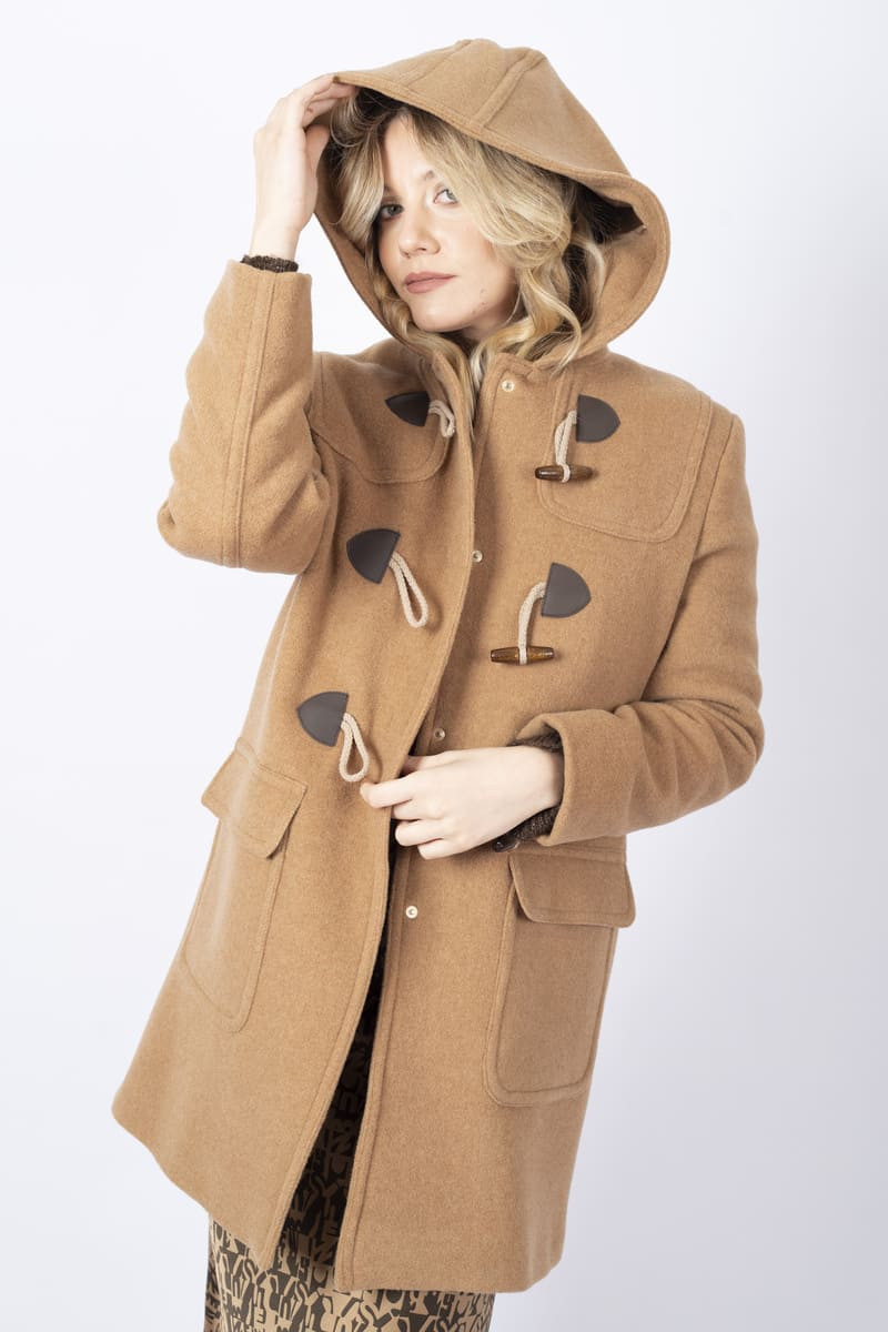 Cappotto Tana duffle coat Cammello Marella diemme company shop