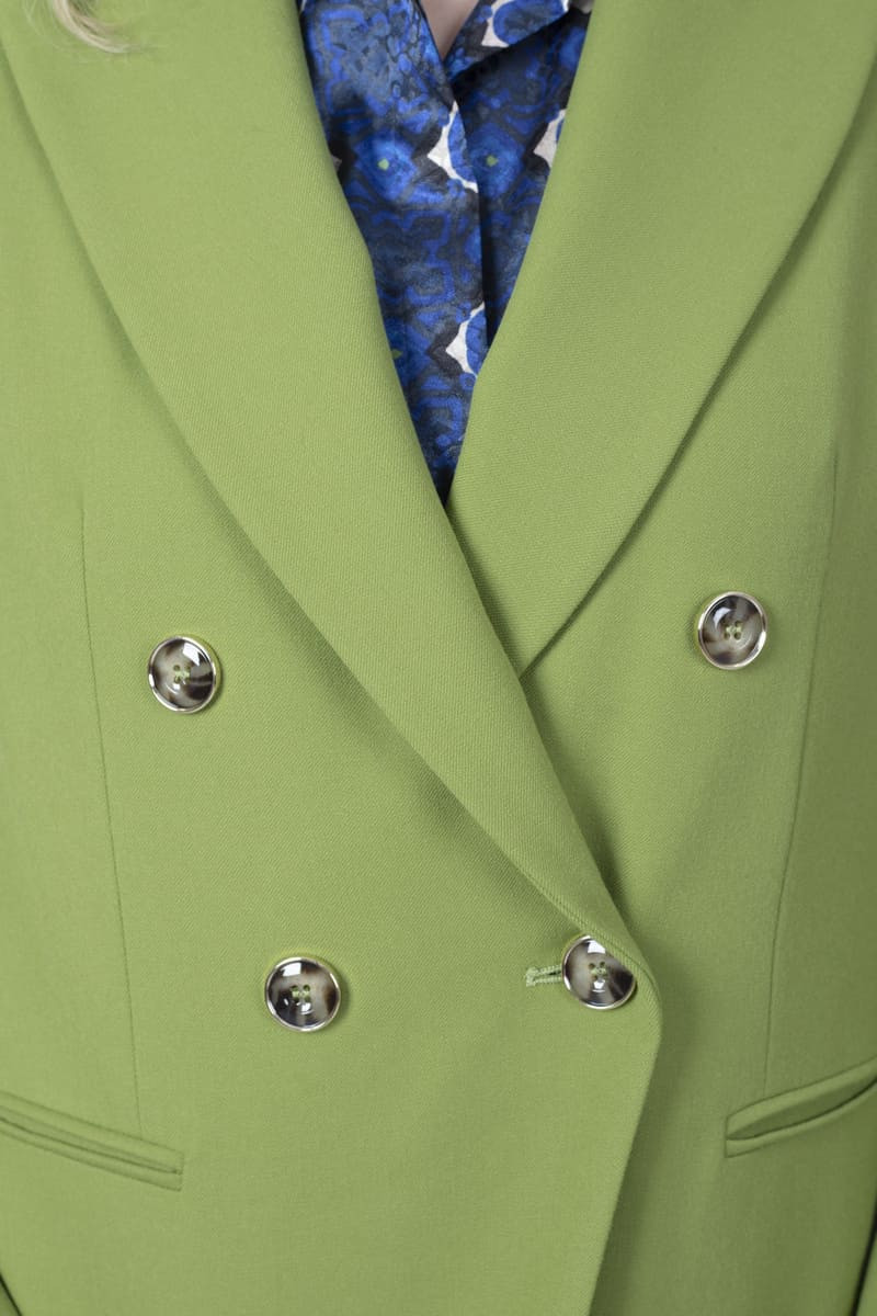 Puma double-breasted pistachio blazer