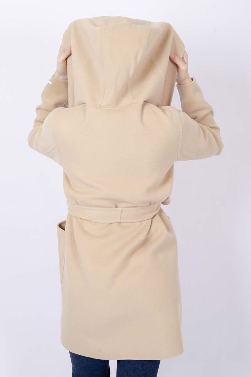 Oblato Coat with belt Beige