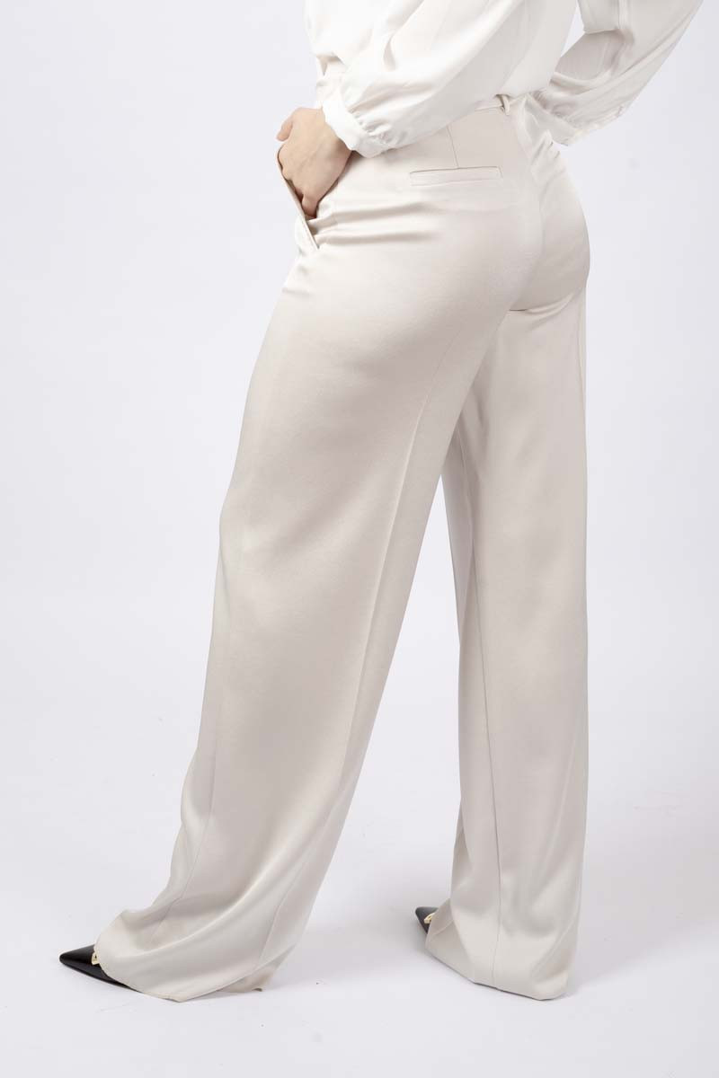 Pantalone Vetta in satin stone