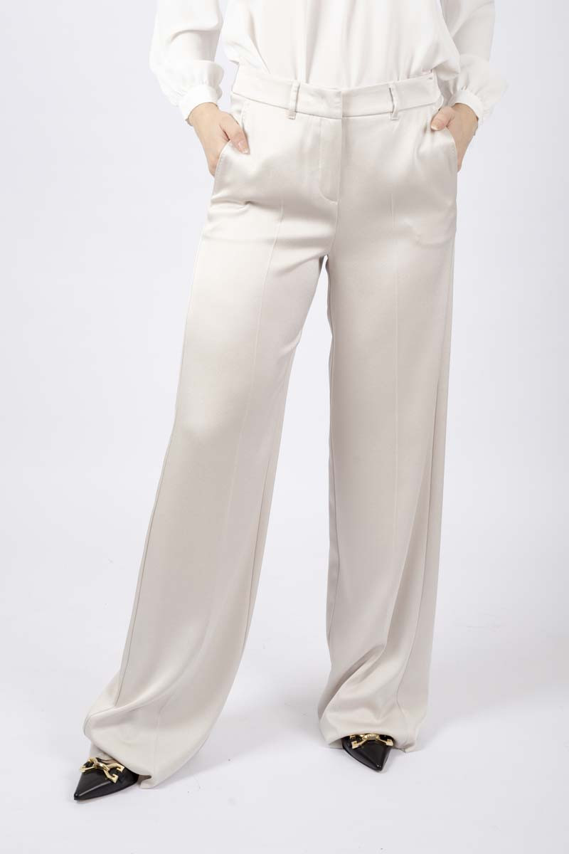 Pantalone Vetta in satin stone