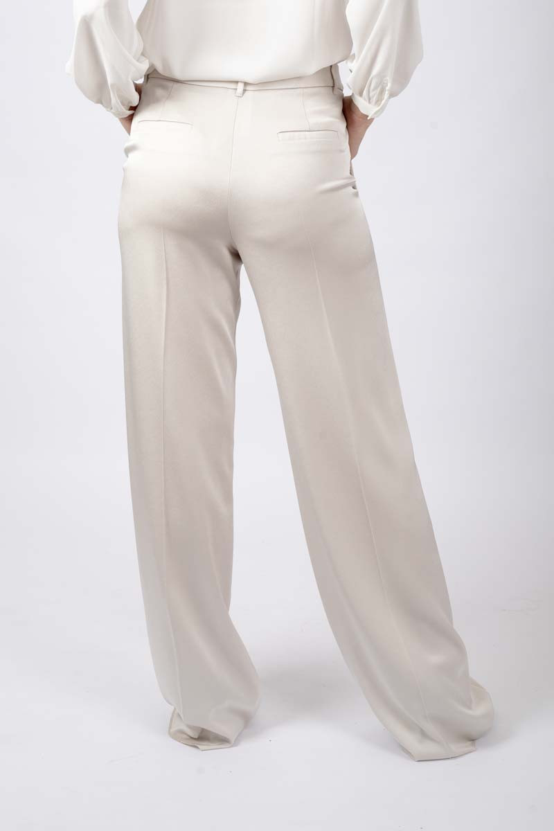 Pantalone Vetta in satin stone