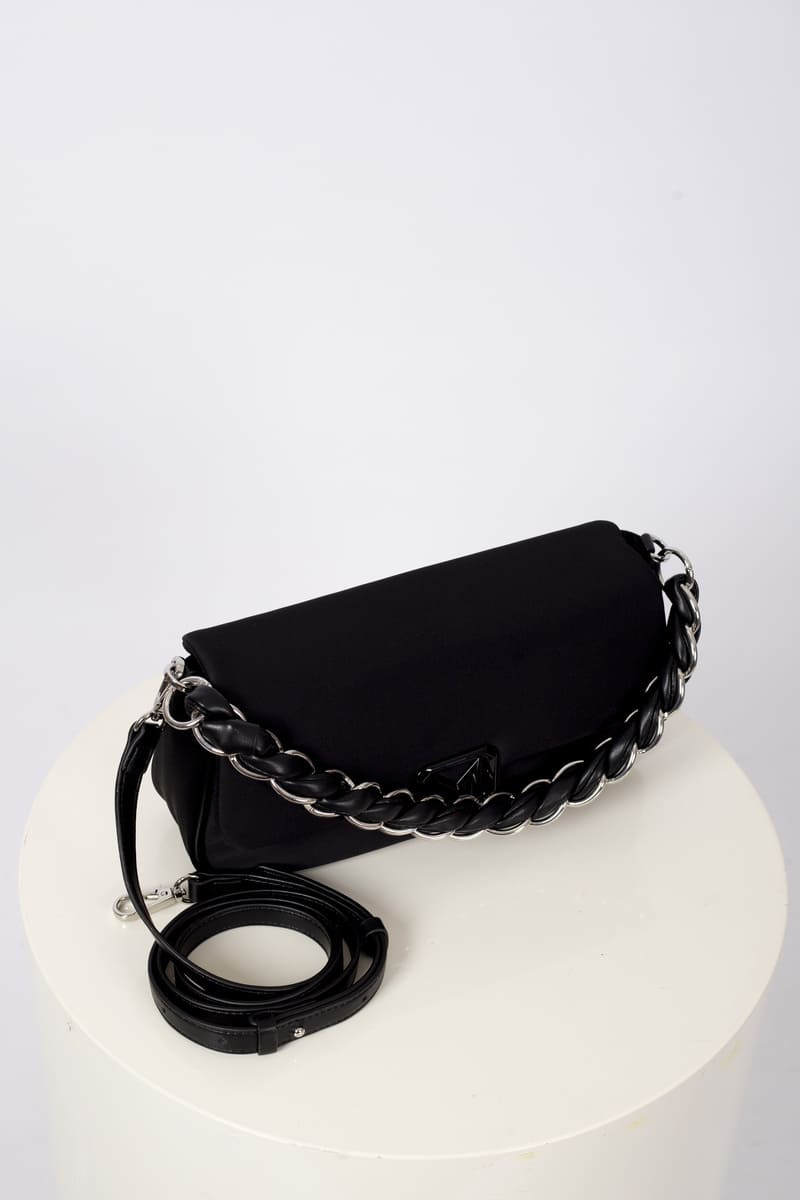 Baguette bag Emily black padded