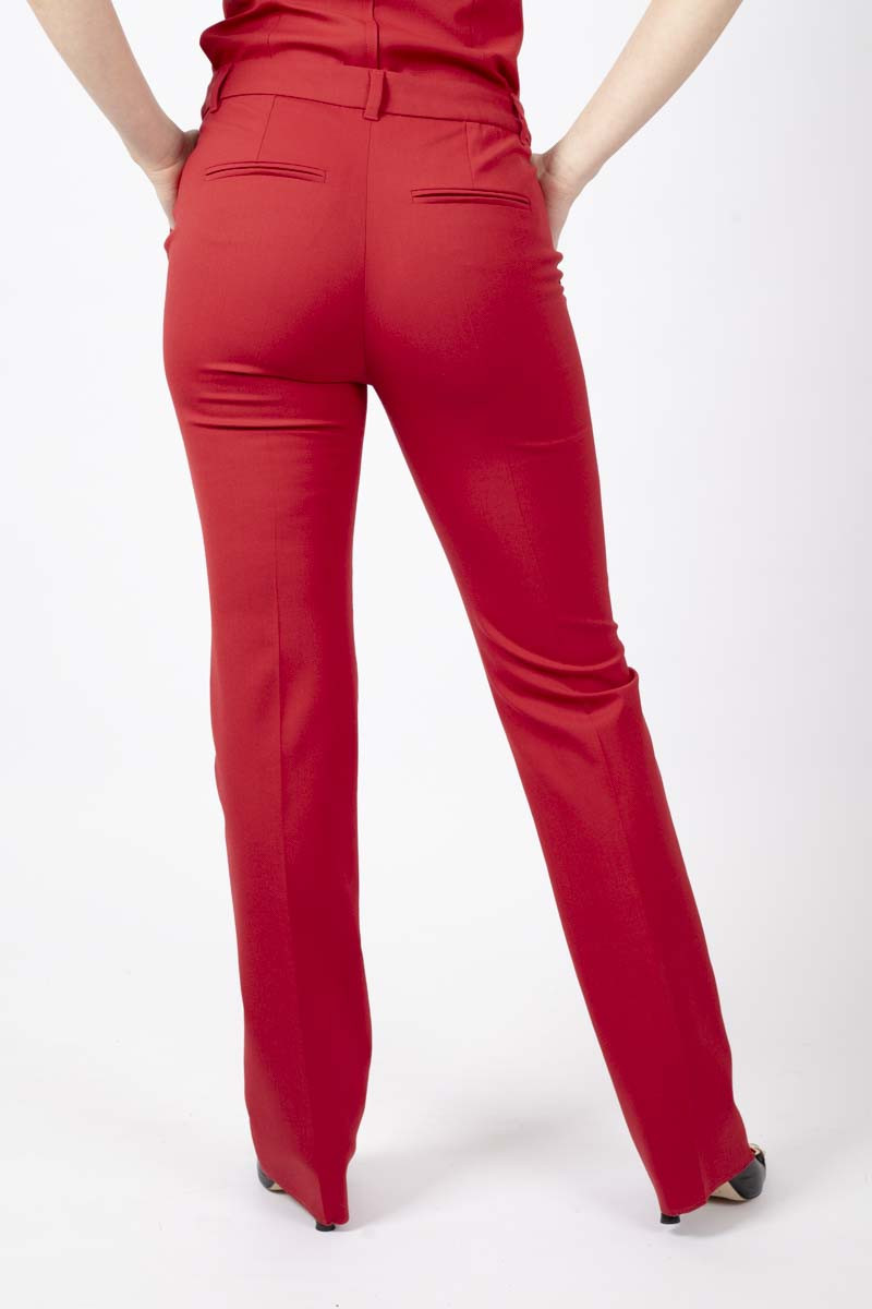 Folle slim red pants