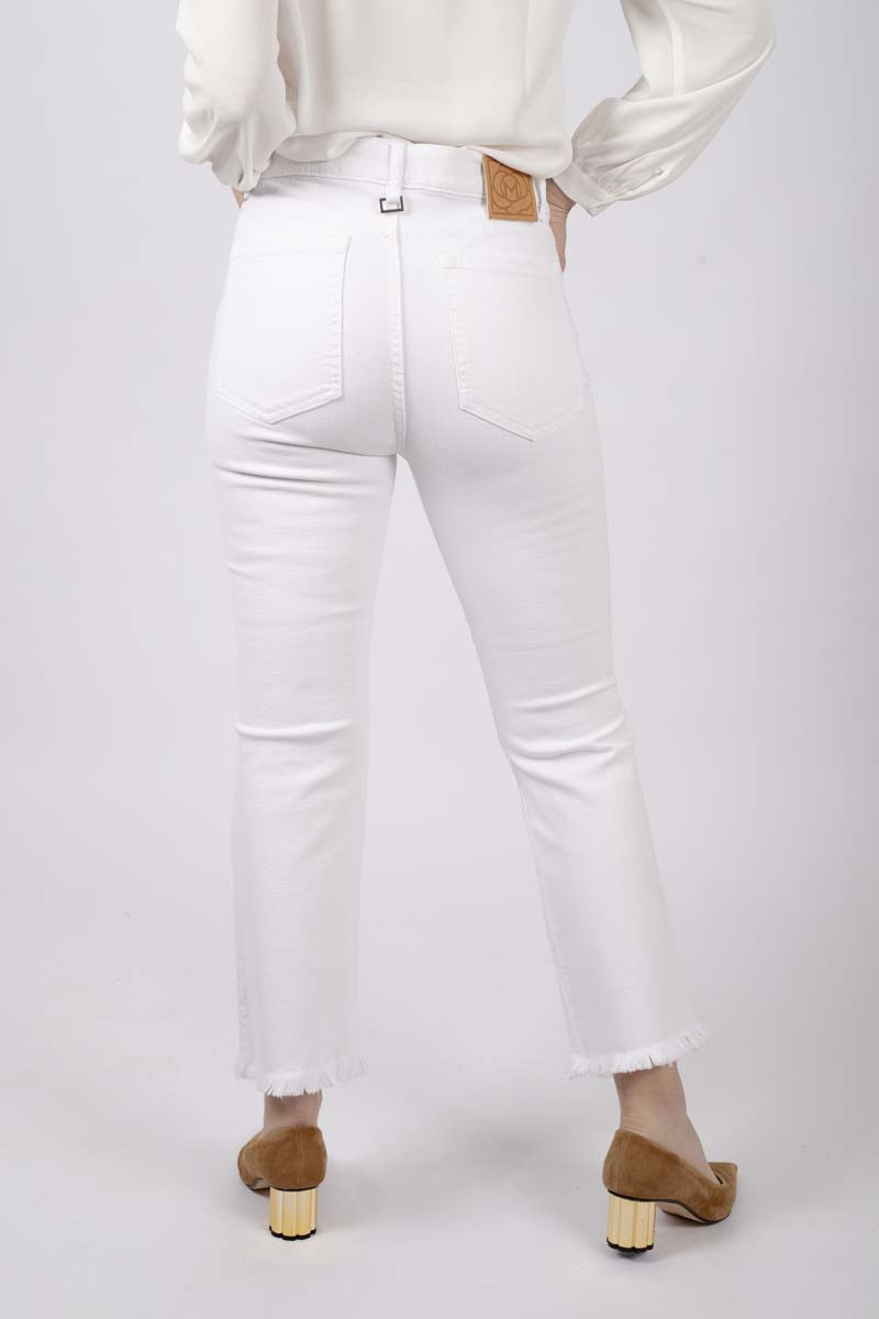 Pantalone Capo bianco in drill stretch marella diemme company shop