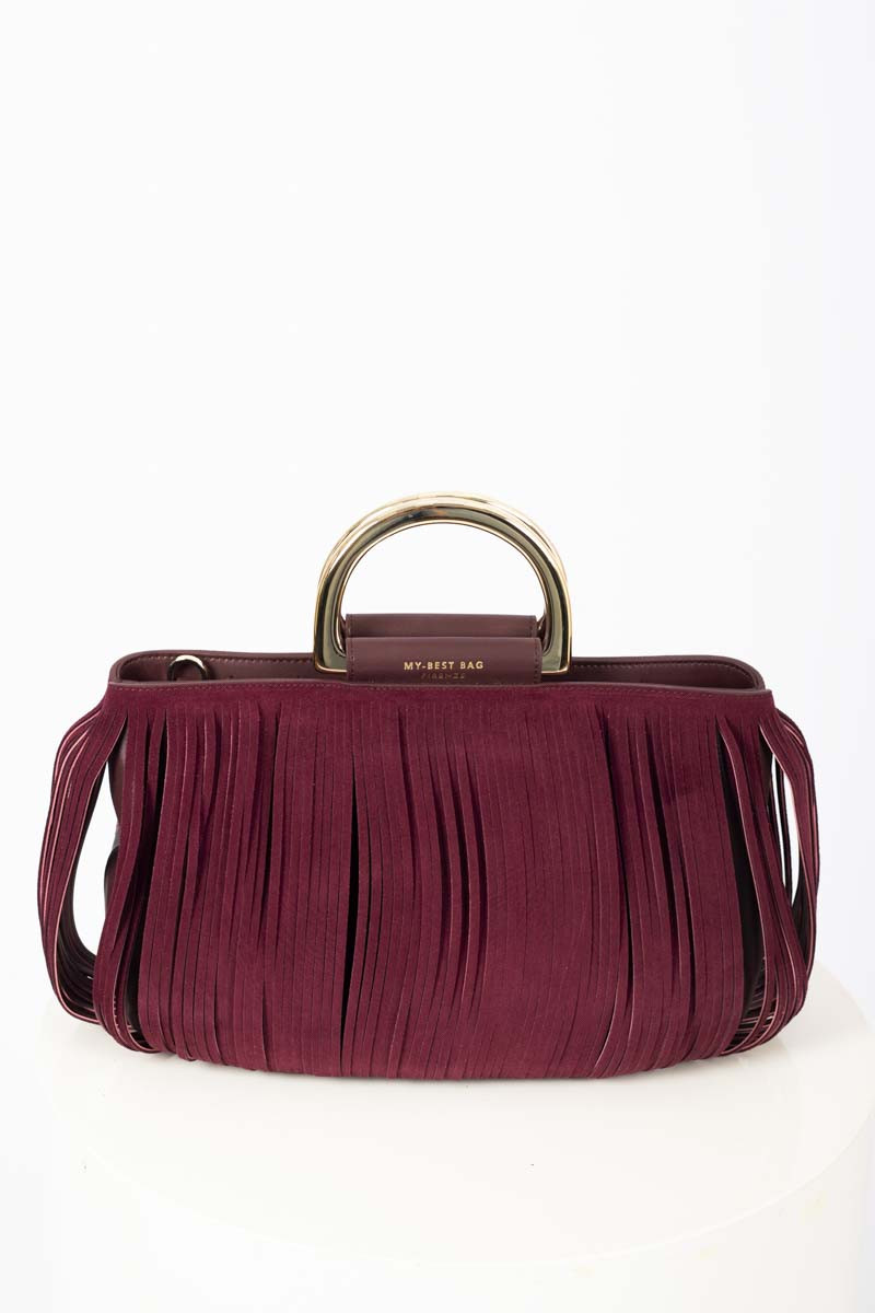 Ruby fringe handbag