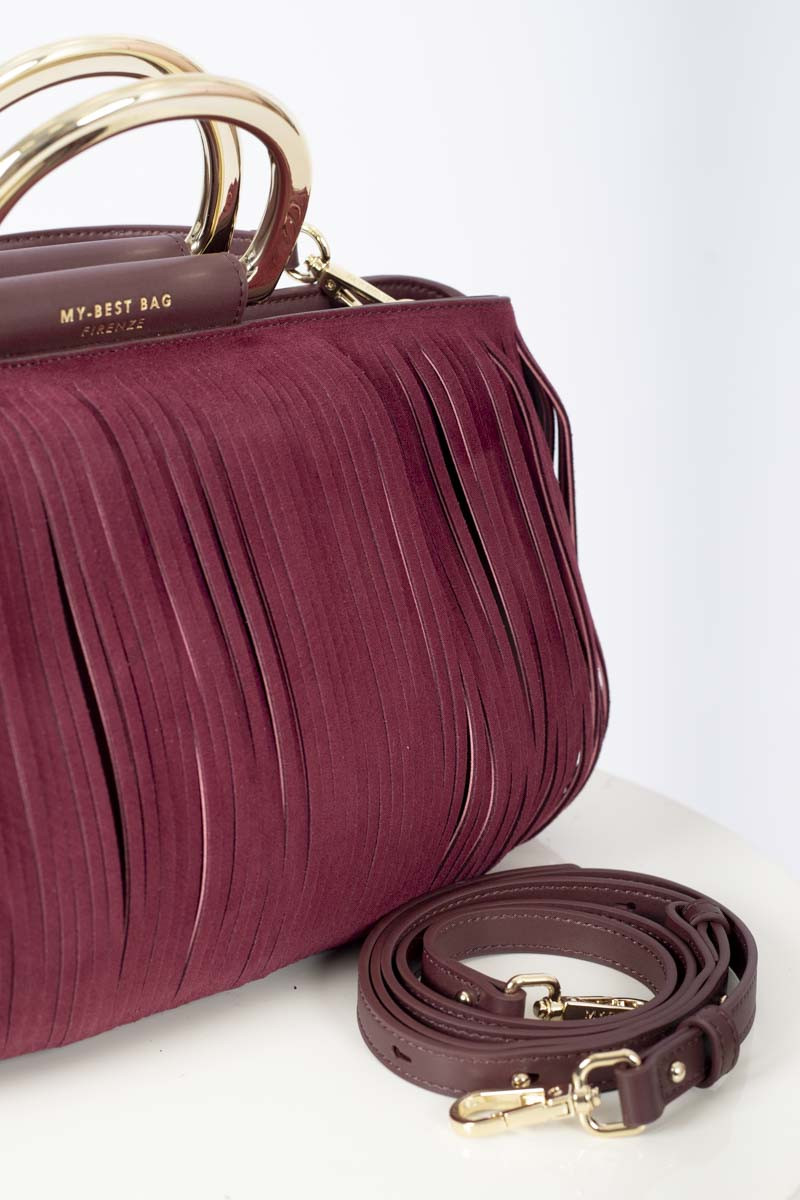 Ruby fringe handbag