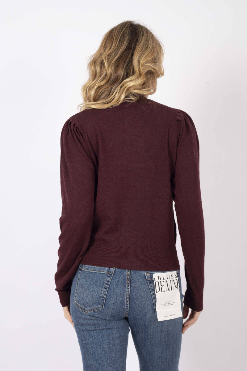 Plum turtleneck sweater Anavì diemme shop