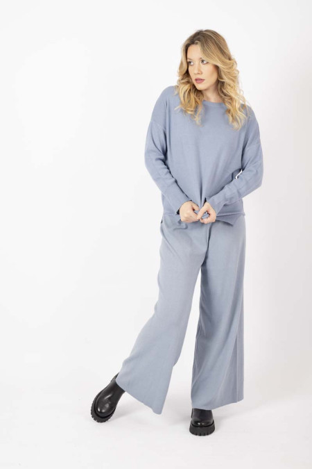 Light blue relaxed fit pants