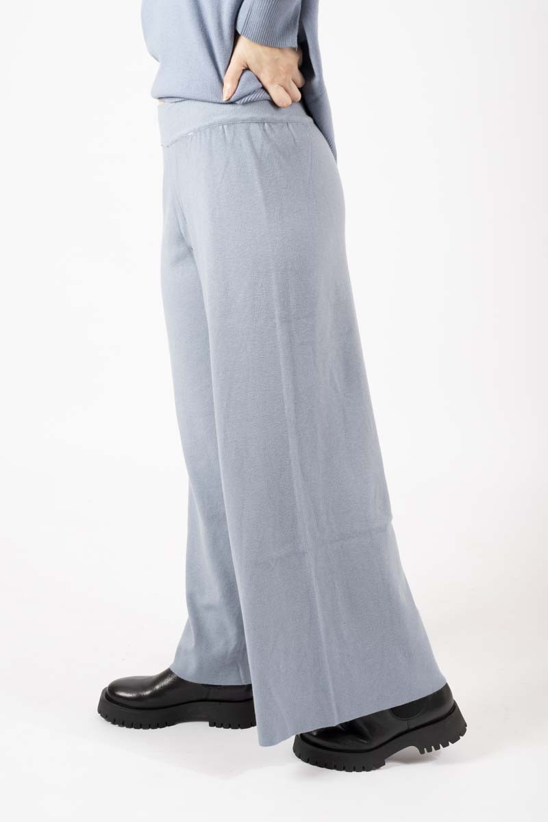 Pantalone linea morbida azzurro