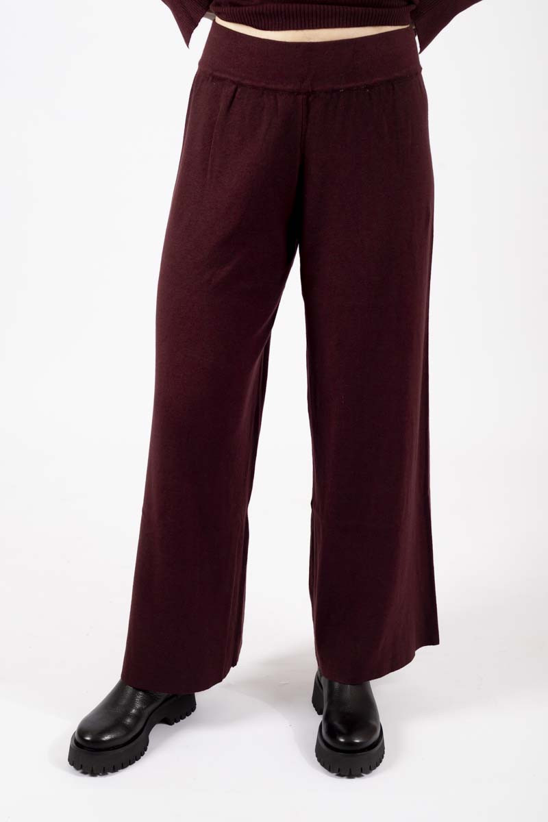 Bordeaux relaxed fit pants