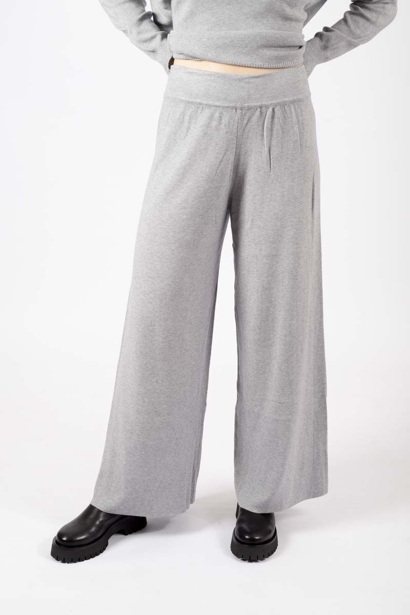 Pantalone linea morbida grigio