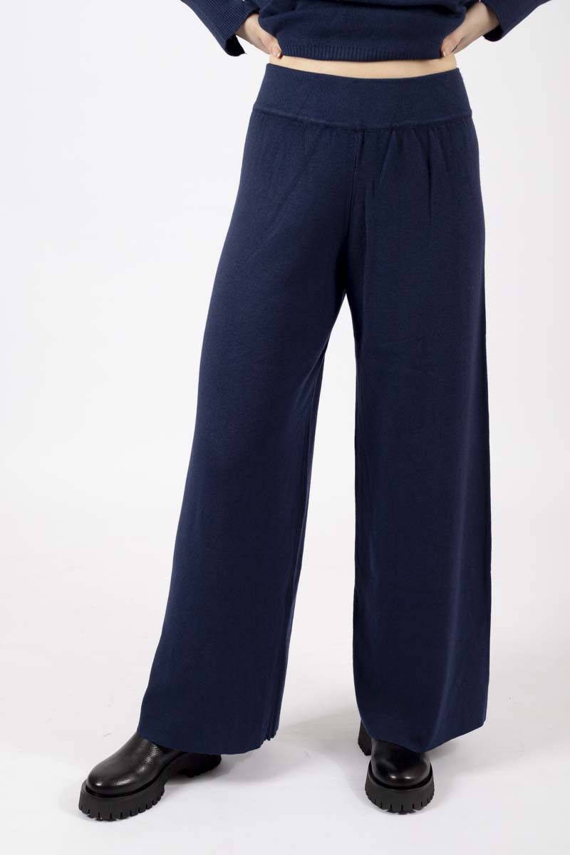 Pantalone linea morbida blu anavì diemme shop