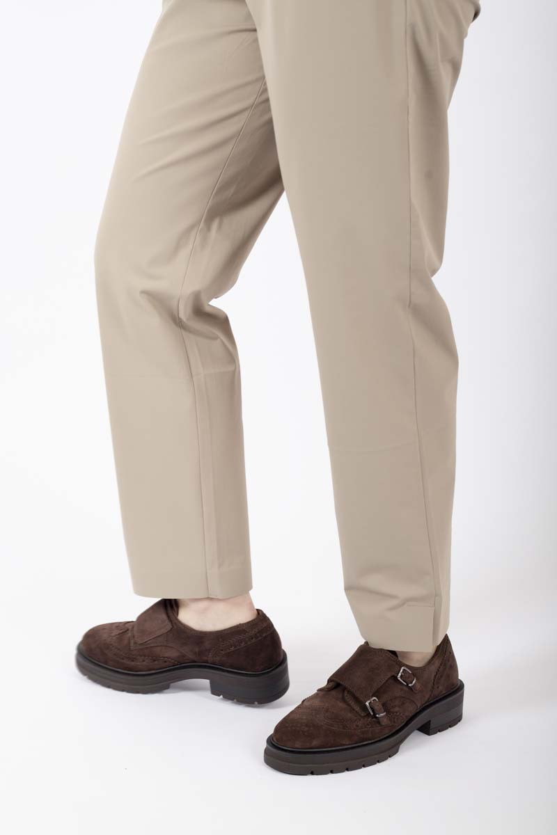 Golf pants in ivory jersey