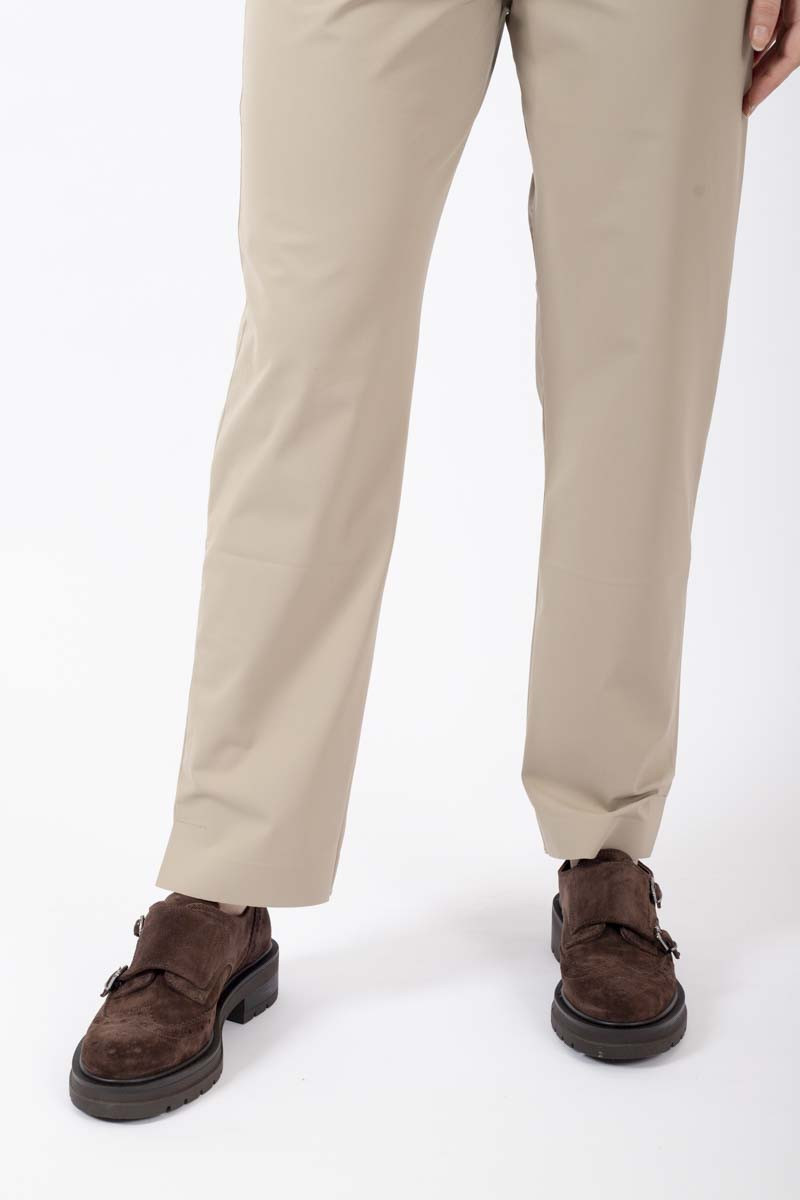 Golf pants in ivory jersey