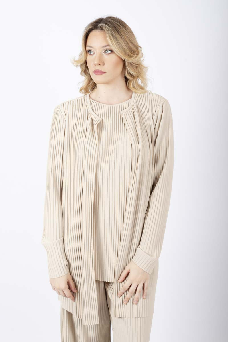 Beige pleated Fiesta jacket