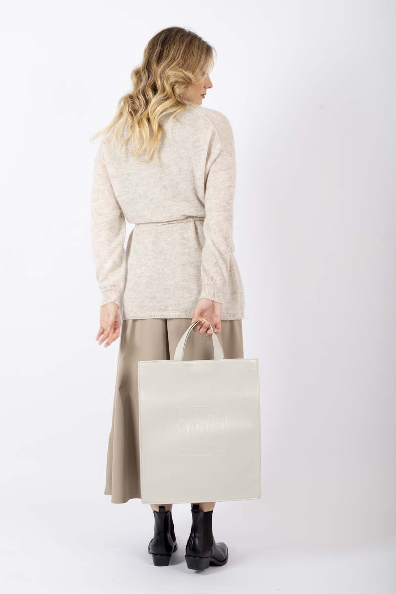 Betelgeuse rectangular pearl gray bag