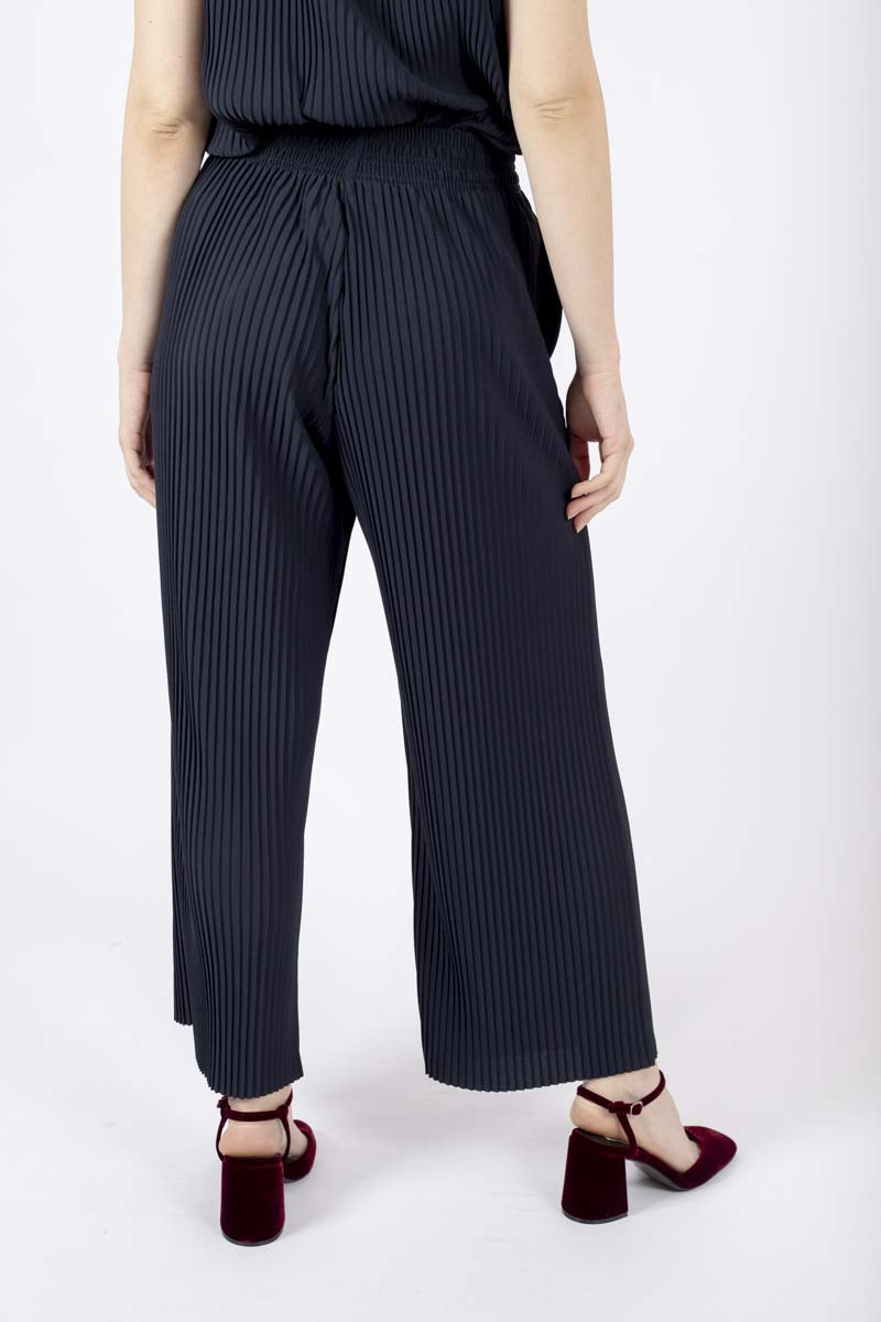 Pantalone Rolanda plissettato blu Max Mara diemme shop