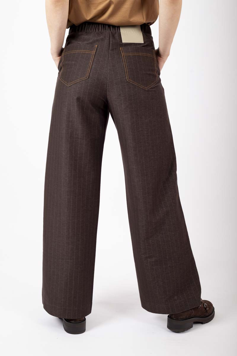 Foggia brown pinstripe pants