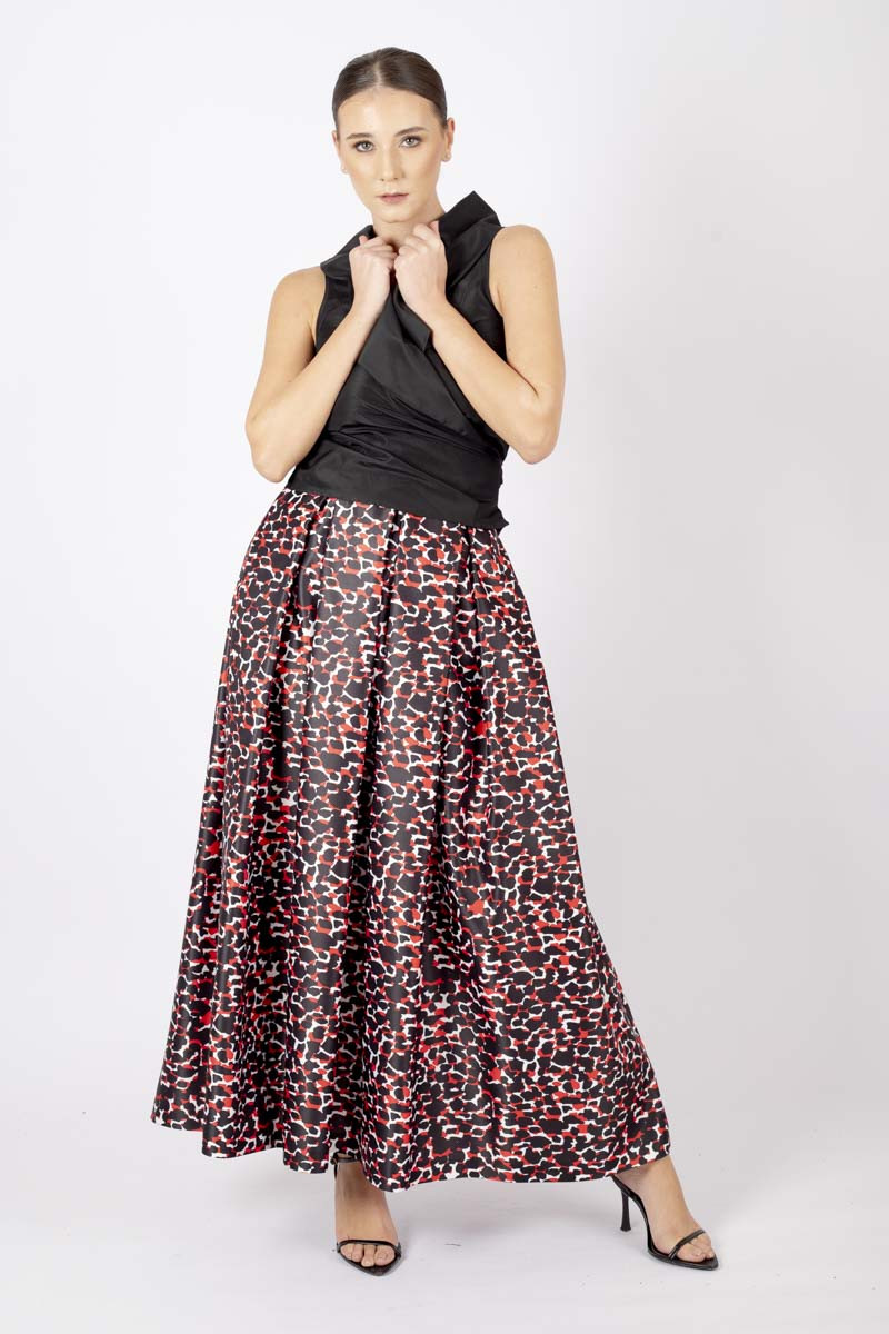 Leopard Print Maxi Skirt