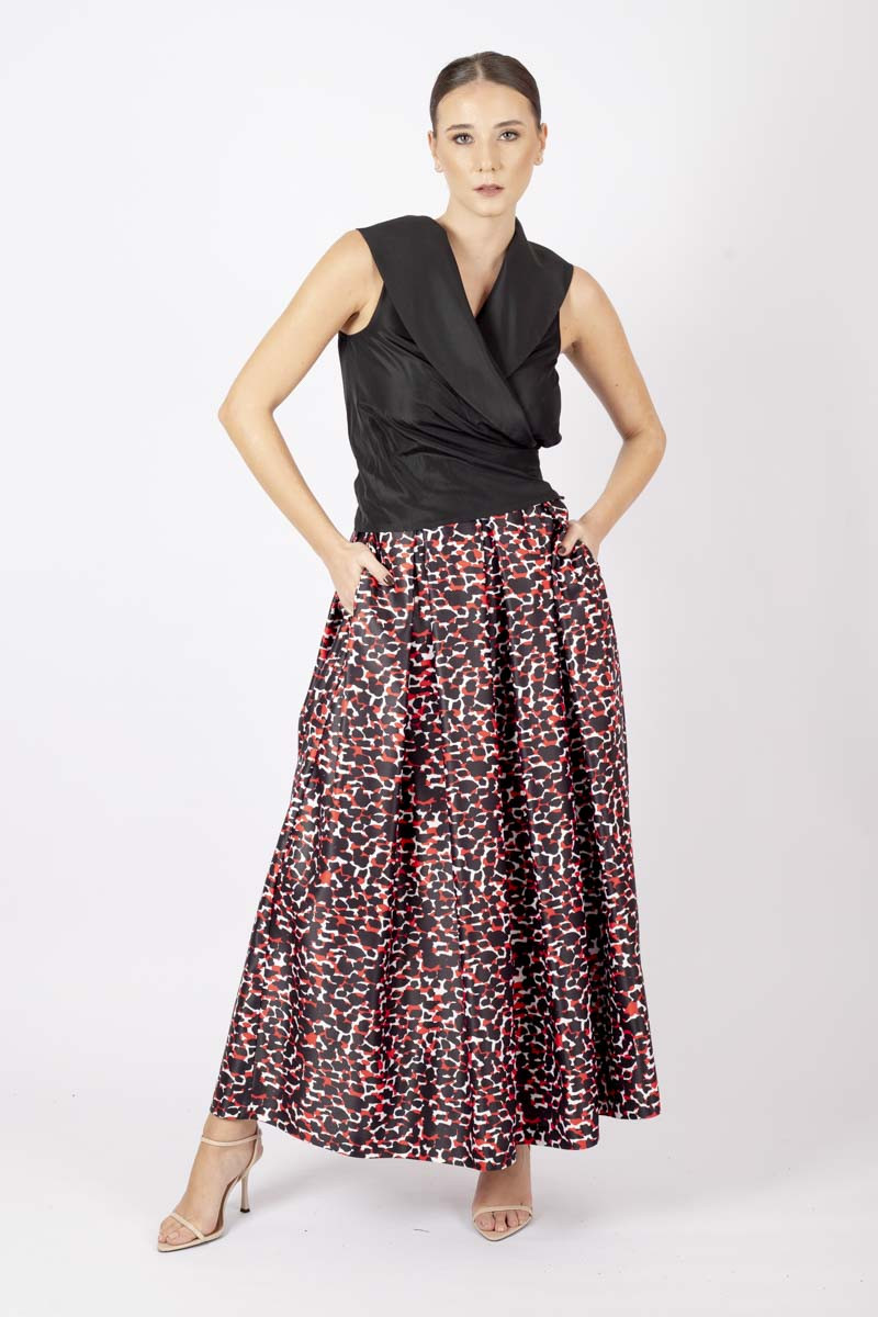 Leopard Print Maxi Skirt