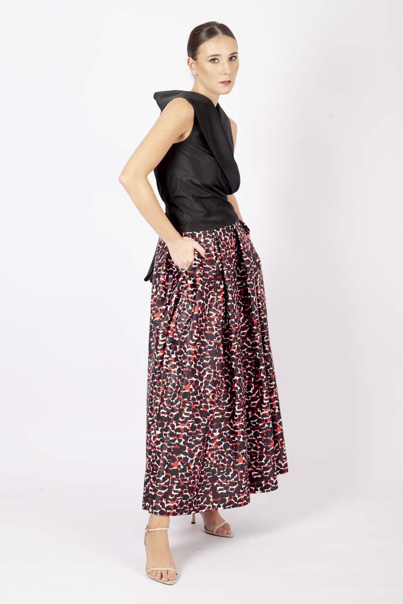 Leopard Print Maxi Skirt