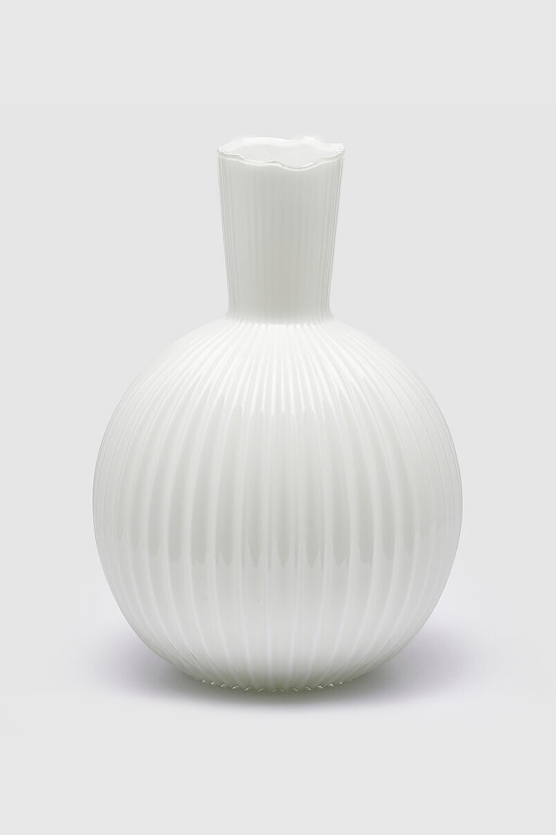 Big white Ampoule Glass Vase