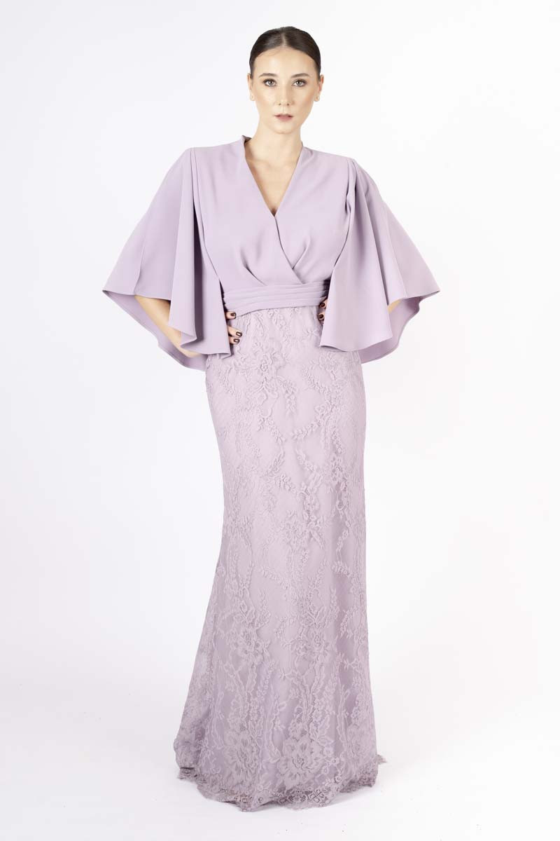 Lavender kimono dress